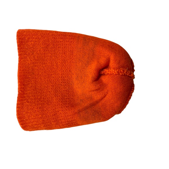 Vintage Rare Gold Bond Made in USA Knit Winter Hat Snowboard Ski Hunter’s Orange - Picture 5 of 5